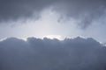 Dark ominous clouds. Dramatic sky Royalty Free Stock Photo