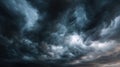 The Dark, Ominous Clouds Gathering in a Dramatic Sky AI generated image Royalty Free Stock Photo