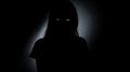 Shadow Person: Dark Woman Silhouette With Intense Expression