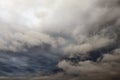 Dark, ominous rain clouds. Royalty Free Stock Photo