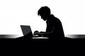 Dark online digital laptop programmer hacking hand hacker internet phishing typing work technology theft