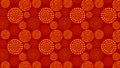 Dark Orange Dotted Concentric Circles Background Pattern Design Royalty Free Stock Photo