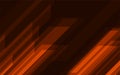 Dark orange glossy glowing geometric tech background