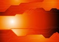 Dark orange hi-tech corporate background Royalty Free Stock Photo