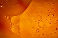 Dark orange bubbles drops Royalty Free Stock Photo