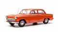 Polonezhski Orange Model Car - Fine Lines And Intricate Details Royalty Free Stock Photo