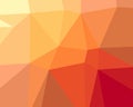 Dark orange, Yellow vector low poly texture. A sample with polygonal shapes. The best triangular design for your business