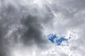 Dark overcast sky with rainy clouds Royalty Free Stock Photo