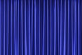 Dark pattern blue vertical curtain.