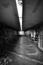 Dark pedestrian underpass Royalty Free Stock Photo