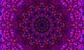 Dark Pink, blue, and purple star-shaped mandala Royalty Free Stock Photo