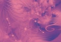 Dark Pink Modern Abstract Fractal Art. Busy Background Illustration With Swirls, Ripples And Waves In Chaos. Professional Free Sty