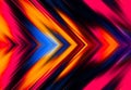 dark pink and orange and blue simple tapered right parallel lines background and pattern abstract vibrant geometric rainbow