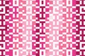 Dark pink pixelated abstract pattern with scattered digital blocks. Modern mosaic texture concept