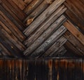 Dark Planking On The House Wall, Old Shabby Boards, Black Planks Background Texture