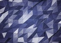 Dark premium background with luxury polygonal pattern and silver triangle lines. Low poly gradient shapes luxury silver platinum Royalty Free Stock Photo