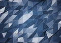 Dark premium background with luxury polygonal pattern and silver triangle lines. Low poly gradient shapes luxury silver platinum Royalty Free Stock Photo