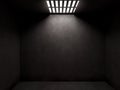 Dark prison cell