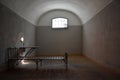 Dark prison cell in Peter and Paul fortress