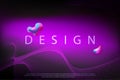 Dark purple background with a gradient, subtle mesh fabric, abstract oval shapes