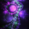 Dark purple fractal machine