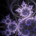 Dark purple fractal swirls