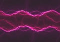 Dark purple lightning, abstract electrical background Royalty Free Stock Photo