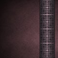 Dark purple parchment background with border