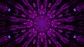 Dark purple symmetric ornament 4K UHD 3D illustration