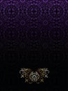 Dark Purple Vintage High Ornate Background