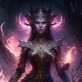 The Dark Queen, Unleashing the Power of the Goddess of Corruption and Destruction, generative ai