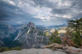 Rain clouds over Half Dome in Yosemite National Park