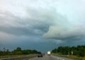 Storm Clouds Highway Dark Scary