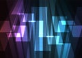 Dark rainbow multicolor big bar reverse abstract background