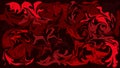 Dark red abstract futuristic horizontal background, illustration