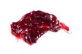 Dark Red Berry Jam Round Blot Frame or Spot Isolated Royalty Free Stock Photo