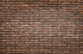 Dark red brick wall background, wallpaper. Dark Red bricks pattern, texture Royalty Free Stock Photo