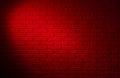 dark red brick wall with light effect and shadow, abstract background photo Royalty Free Stock Photo