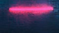 Dark red brick wall with pink neon light texture for modern design Royalty Free Stock Photo