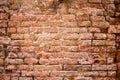Dark red old bricks wall. Royalty Free Stock Photo