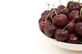 Dark red cherries Royalty Free Stock Photo