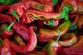 Dark Red Chili Peppers in Espanola New Mexico USA Royalty Free Stock Photo