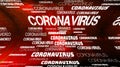 Dark Red Coronavirus Covid-19 Outbreak Header Background Royalty Free Stock Photo