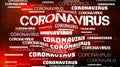 Dark Red Coronavirus Covid-19 Outbreak Header Background Royalty Free Stock Photo