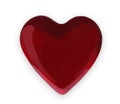 Dark red heart isolated on white background, valentine day Royalty Free Stock Photo