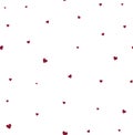 Dark red hearts seamless pattern. Royalty Free Stock Photo