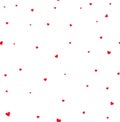 Dark red hearts seamless pattern. Royalty Free Stock Photo