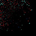 Dark RED and light blue vector background and banner with circles,DOTs and spheres and Abstract spots with black Background of Ar Royalty Free Stock Photo