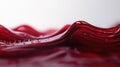 Dark Red Liquid Dripping Down on a Pristine White Background, Creating a Striking Contrast and Visual Impact Royalty Free Stock Photo