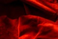 Dark red matte background of suede fabric, closeup. Velvet texture of seamless wine leather. Felt material macro. Red Royalty Free Stock Photo